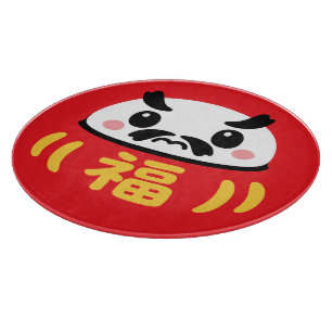 Japanischer Kawaii-Daruma Schneidebrett