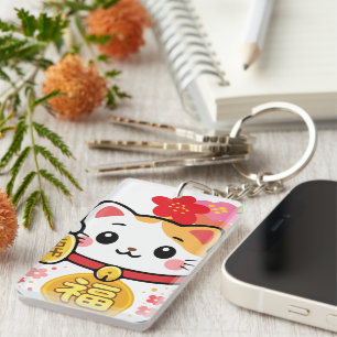 Japanischer Kawaii Maneki Schlüsselanhänger