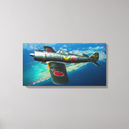 Japanischer Ki-84 "Frank" im Flug Leinwanddruck