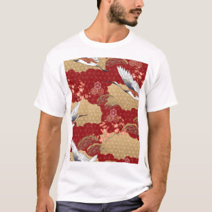 Japanischer Kimono Kirschblüten T-Shirt