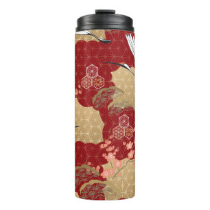 Japanischer Kimono Kirschblüten Thermosbecher