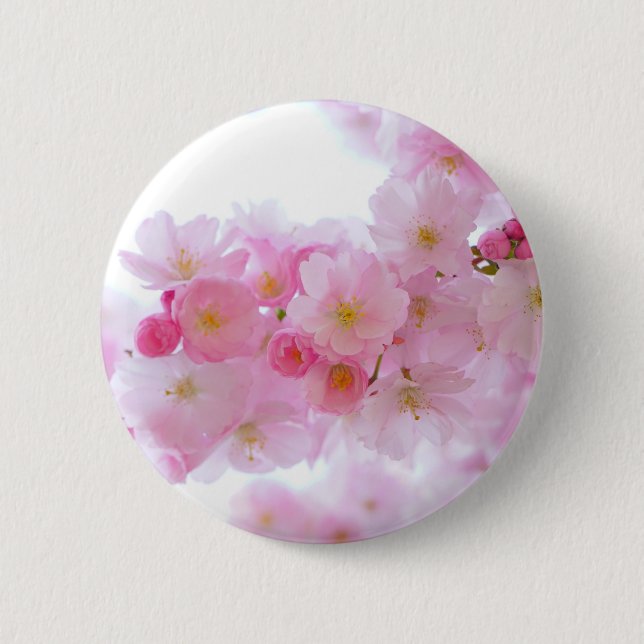 Japanischer Kirschbaum Blossom Button (Vorderseite)
