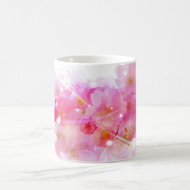 Japanischer Kirschbaum mit pastellrosa Blüten Kaffeetasse (Mittel)