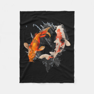 Japanischer Koi Fisch I Koi Karpfen Teich Japan Ta Fleecedecke
