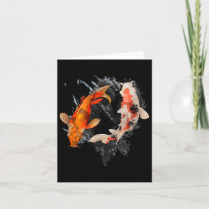 Japanischer Koi Fisch I Koi Karpfen Teich Japan Ta Karte