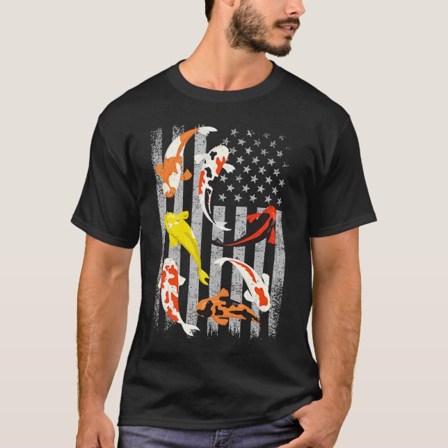 Japanischer Koi Fisch Japan Koi Carp Koi Teich Ame T-Shirt (Vorderseite)