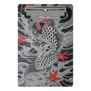 Japanischer Koi Fisch Mini Klemmbrett