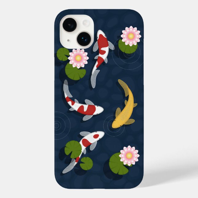 Japanischer Koi Fish Pond Case-Mate iPhone 14 Plus Hülle (Rückseite)