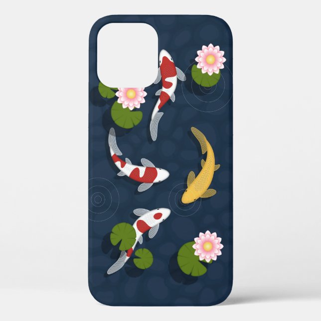 Japanischer Koi Fish Pond Case-Mate iPhone Hülle (Rückseite)