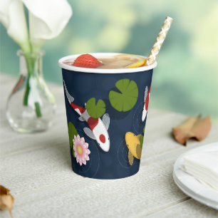 Japanischer Koi Fish Pond Pappbecher