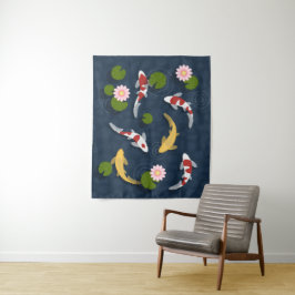 Japanischer Koi Fish Pond Wandteppich