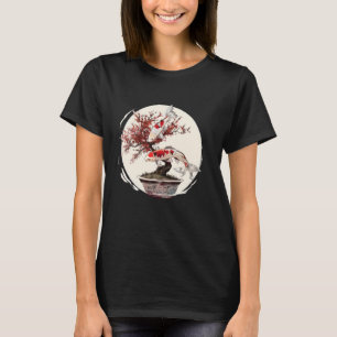 Japanischer Koi-Karpfen & Bonsai-Baum Nishikigoi-F T-Shirt