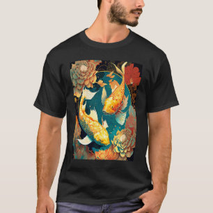 Japanischer Koi-Karpfen Nishikigoi Fisch Japan 3 T-Shirt