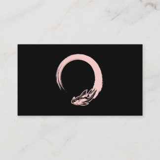 Japanischer Koi Kawaii Enso Circle Visitenkarte