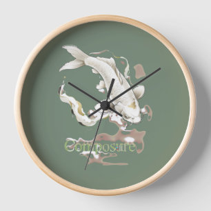 Japanischer Koi Symbol für Gelassenheit Zeit Zen-I Uhr