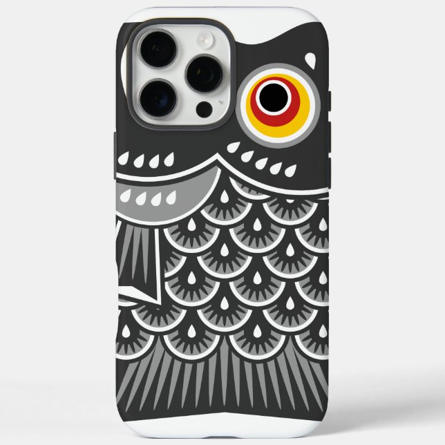 Japanischer Koinobori Fish Streamer iPhone 16 Pro Max Hülle (Rückseite)