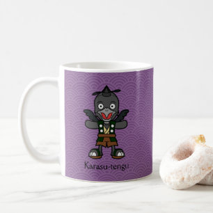 Japanischer Krähen-Tengu: Cartoon-Yokai Kaffeetasse