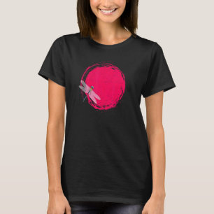 Japanischer Libellen-Zen-Kreis-Sonne-Meditation T-Shirt