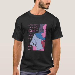 Japanischer Lofi-Girl-Anime-Charakter - Japan Aest T-Shirt