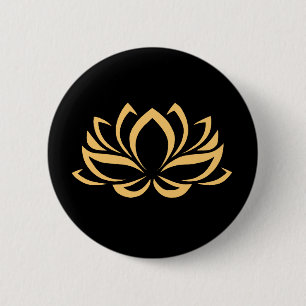 Japanischer Lotus Blume Blossom Button