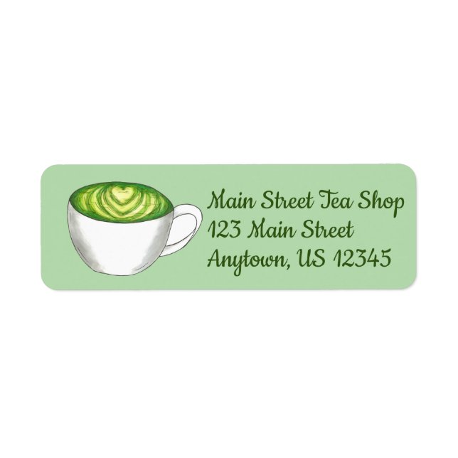 Japanischer Matcha Green Tea Latte Teacup Feinschm (Vorne)