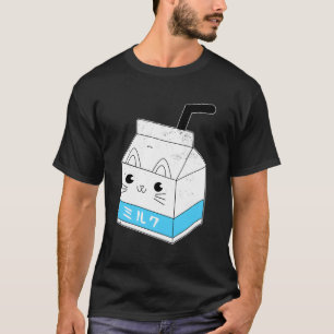 Japanischer Milchkarton I Niedlich Cat Neko T-Shirt