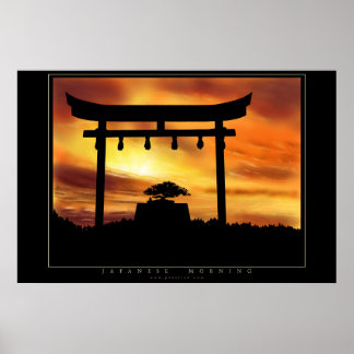 Japanischer Morgen Poster