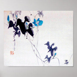 japanischer Morning Glory, Watanabe Seitei Poster