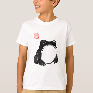 Japanischer mürrischer Frosch Kröte unbeeindruckte T-Shirt