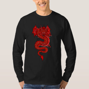 Japanischer mythischer Drache als Kultur des guten T-Shirt