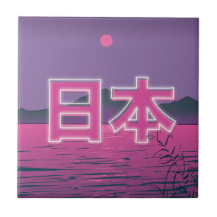 Japanischer Neon Fliese