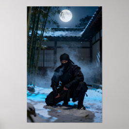 Japanischer Ninja-Krieger Poster