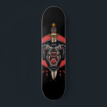 Japanischer Panther & Sword Wild Jungle Animal Roa Skateboard<br><div class="desc">Dieses coole Skateboard mit japanischer Panther-Illustration wäre ein phantastisches Geschenk für jemanden,  der Lieben Skateboarden!</div>