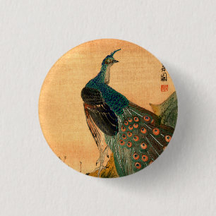 Japanischer Pfau Nr. 2 Button