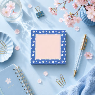 Japanischer Pflaumenblauer Kawaii Post-it Klebezettel
