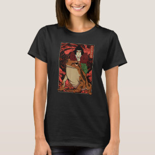 Japanischer Retro Artwork Samurai Riding Giant Toa T-Shirt