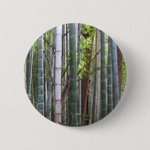 Japanischer Riesenbambuswald, Sagano, Kyoto, Japan Button