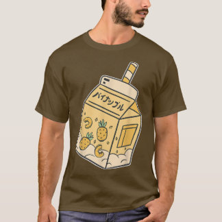 Japanischer Saft Ananas Drink Kawaii Manga Anime T-Shirt