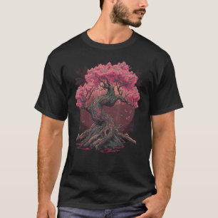 Japanischer Sakura Garden Geisha Mount Fuji Cherry T-Shirt