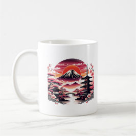 Japanischer Sakura Garden Mount Fuji Cherry Blosso Kaffeetasse