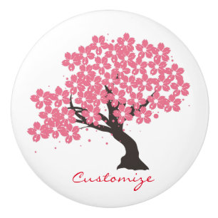 Japanischer Sakura-Kirschblüten Thunder_Cove Keramikknauf