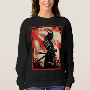 Japanischer Samurai Bushido Ronin Aufgehende Sonne Sweatshirt