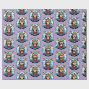 Japanischer Samurai Geschenkpapier