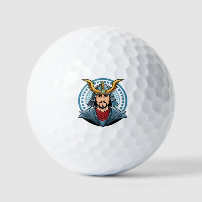 Japanischer Samurai Golfball (Vorderseite)