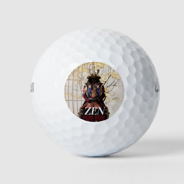 japanischer Samurai Golfball (Vorderseite)
