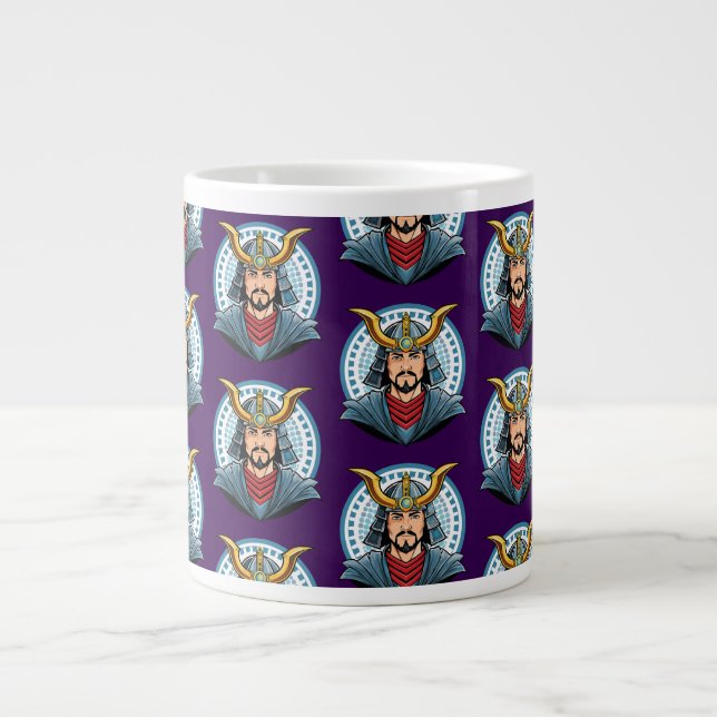 Japanischer Samurai Jumbo-Tasse (Vorderseite)