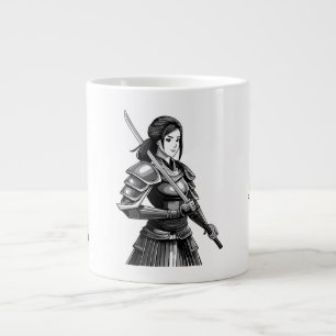 Japanischer Samurai-Krieger - Frau Jumbo-Tasse
