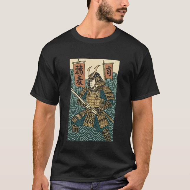 Japanischer Samurai T-Shirt (Vorderseite)