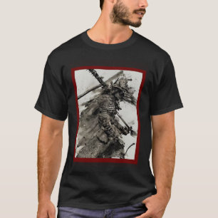 Japanischer Samurai Vintage Kämpfer Retro T-Shirt