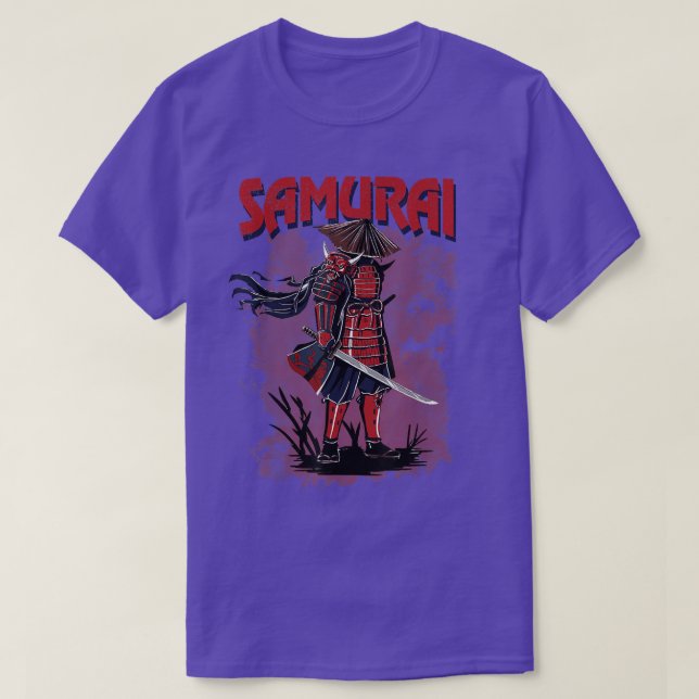 Japanischer Samurai Warrior Bushido Code, Schwertb T-Shirt (Design vorne)